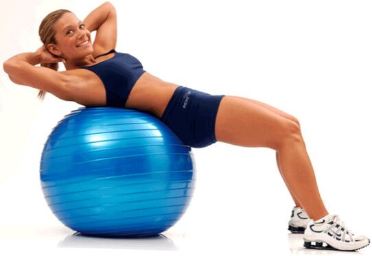 exercises in fitball for weight loss